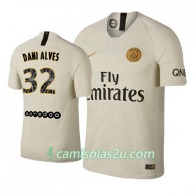 Camisolas de Futebol Paris Saint Germain Dani Alves 32 Equipamento Alternativa 2018/19 Manga Curta